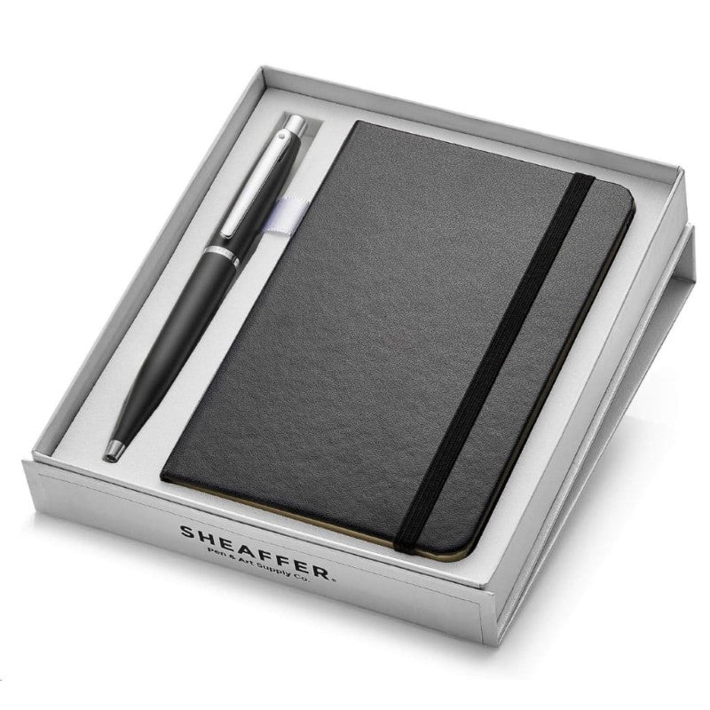 SHEAFFER VFM MATTE BLACK CHROME PT FINE NIB FOUNTAIN PEN