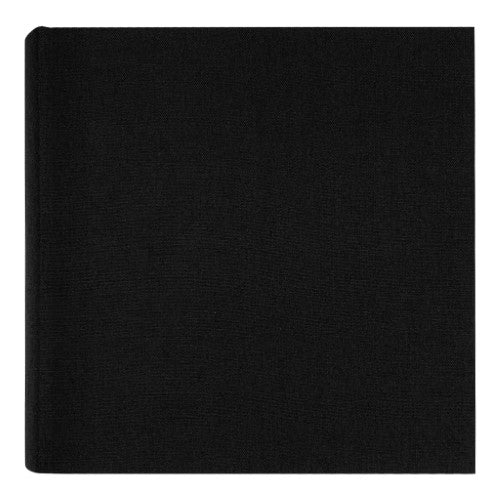 Plush Linen Black Slip-in Photo Album 200 Photos