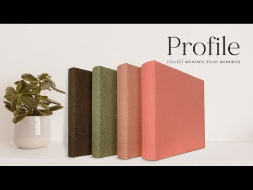 Plush Linen Black Slip-in Photo Album 300 Photos
