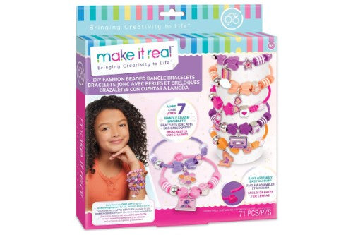 DIY Bracelets Kit - Make it Real DIY Fashion Beaded Bangle Bracelets