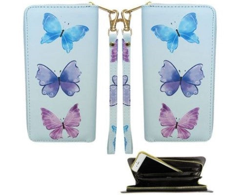 Wallet -Three Butterflies