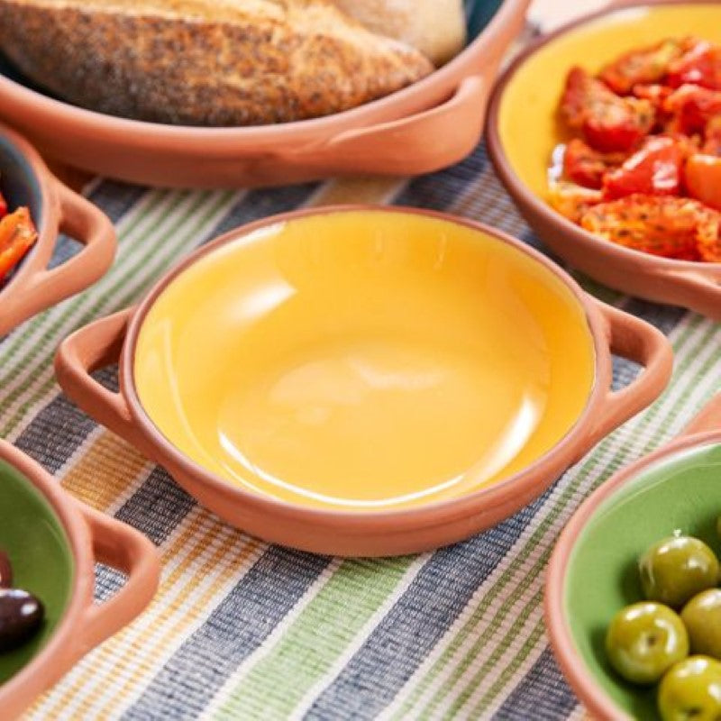Dexam Sintra Glazed Terracotta Tapas Dish Small Ochre