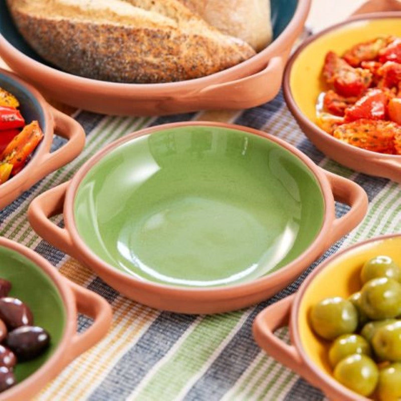 Dexam Sintra Glazed Terracotta Tapas Dish Small Green