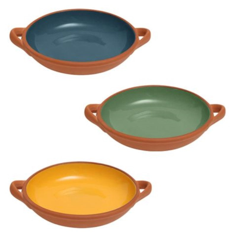 Dexam Sintra Glazed Terracotta Tapas Dish Large Green