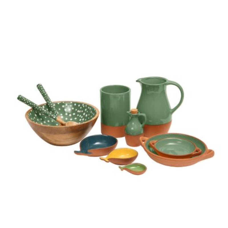 Dexam Sintra Glazed Terracotta Tapas Dish Large Green