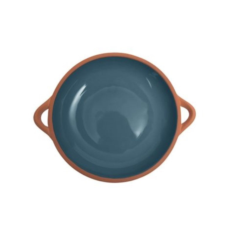 Dexam Sintra Glazed Terracotta Tapas Dish Large Ink Blue