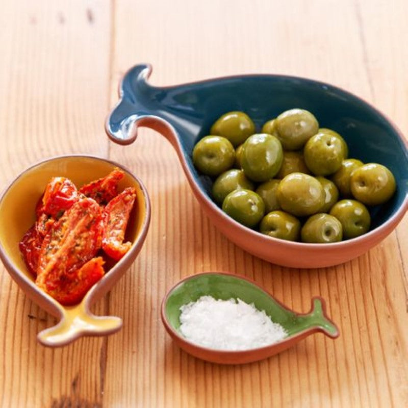 Dexam Sintra Glazed Terracotta Fish Tapas Dishes