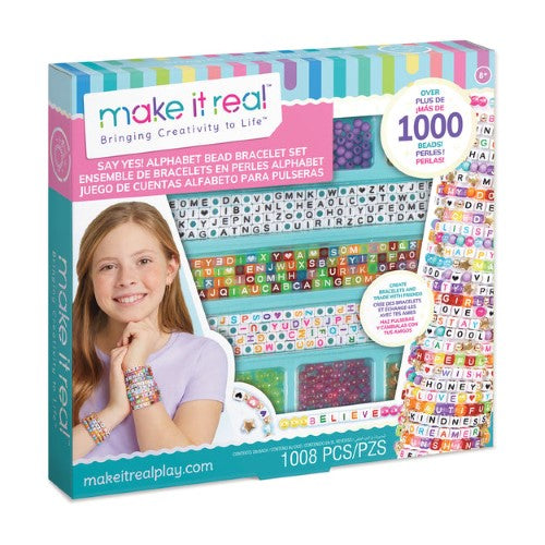 Bracelet Set - Make it Real Say Yes! Alphabet Bead