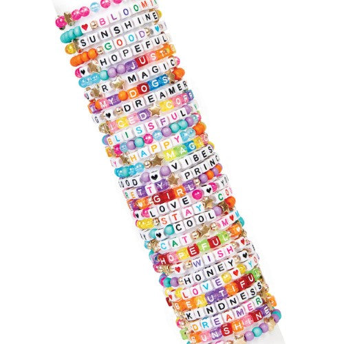 Bracelet Set - Make it Real Say Yes! Alphabet Bead