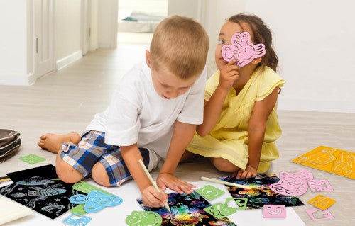 Craft Set - Avenir Scratch Fuzzy Magic Butterfiles