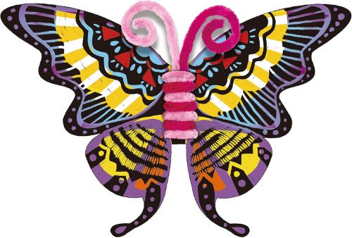 Craft Set - Avenir Scratch Fuzzy Magic Butterfiles