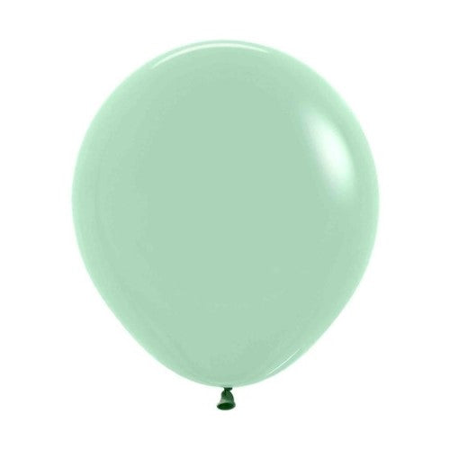 Sempertex 45cm Pastel Dusk Green Tea Latex Balloons 6PK