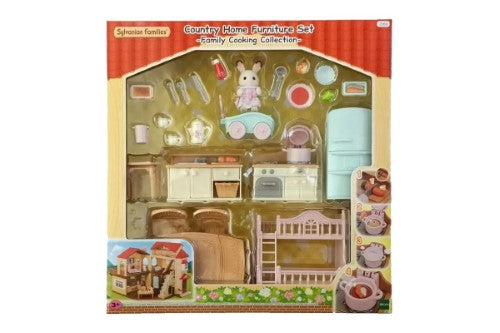 Sylvanian Families Play Set - Country Home Furniture Set