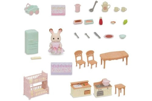 Sylvanian Families Play Set - Country Home Furniture Set
