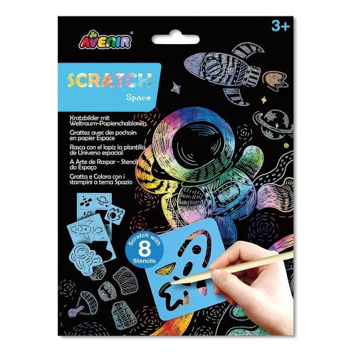 Craft Set - Avenir Scratch Space with Stencil