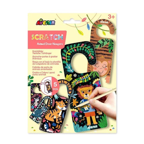Craft Kit - Avenir Scratch Animal Door Hangers