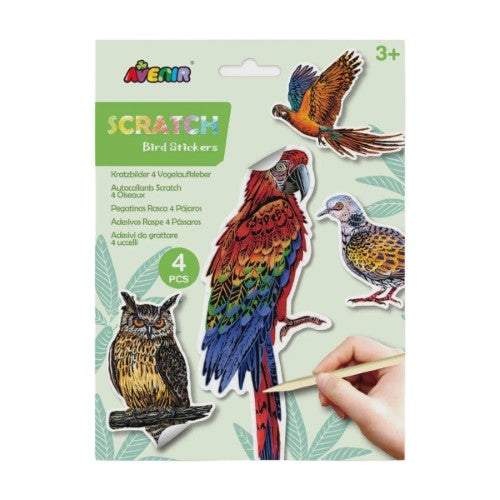 Scratch Bird Stickers Set - Avenir