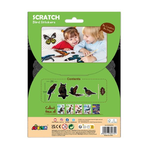 Scratch Bird Stickers Set - Avenir