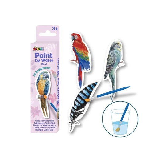 Paint by Water Set - Avenir Bird Bookmarks