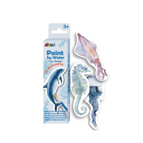 Paint by Water Set - Avenir Sea Animals Bookmarks