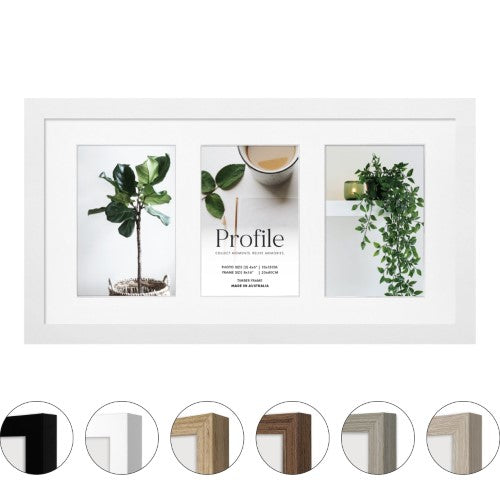 Elegant Gallery Collage Photo Frame - 3 Photos (4x6in)