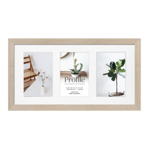 Elegant Gallery Collage Photo Frame - 3 Photos (4x6in)