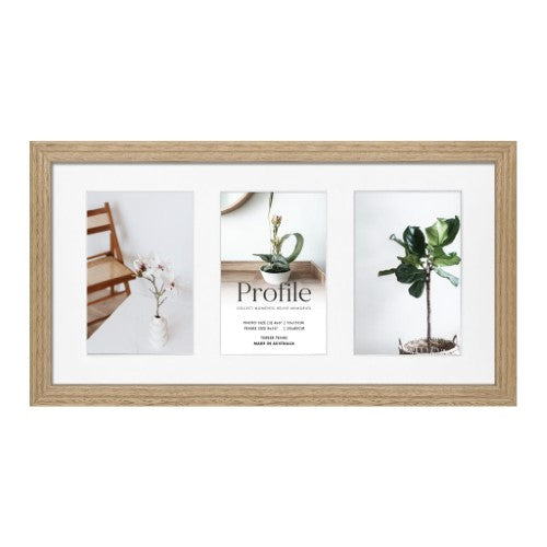 Elegant Gallery Collage Photo Frame - 3 Photos (4x6in)