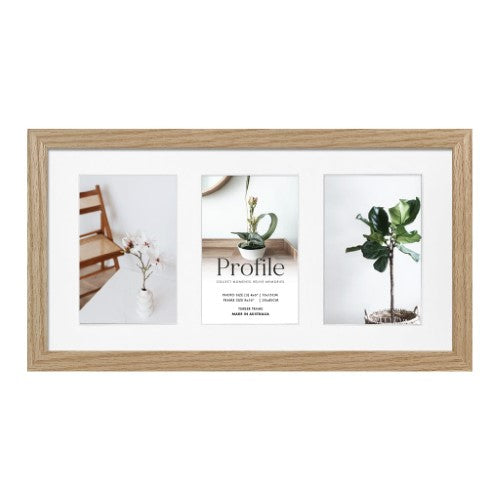 Elegant Gallery Collage Photo Frame - 3 Photos (4x6in)