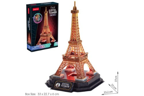 3D Puzzle - Cubic Fun Eiffel Tower Night Edition