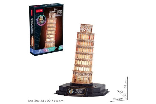 3D Puzzle - Cubic Fun Leaning Tower of Pisa Night Edition