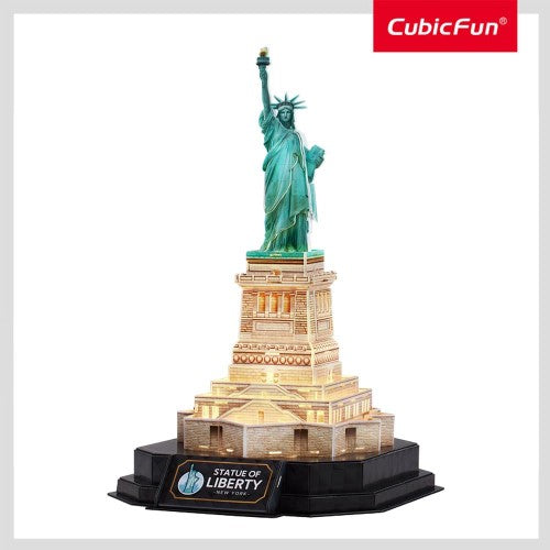 3D Puzzle - Cubic Fun Statue of Liberty Night Edition