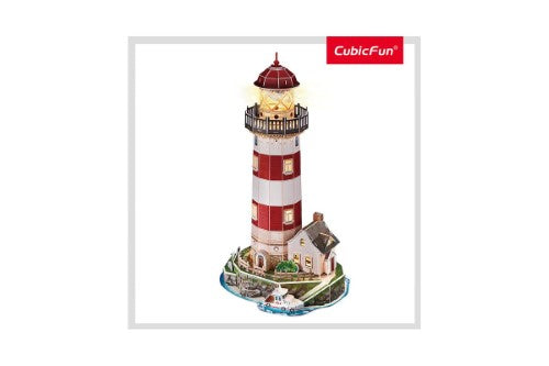 3D Puzzle - Cubic Fun Lighthouse Night Edition
