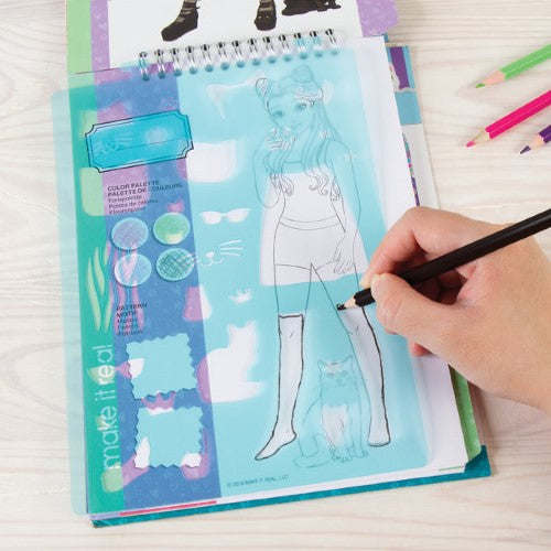 Sketchbook - Make it Real Fashion Design Pretty Kitty