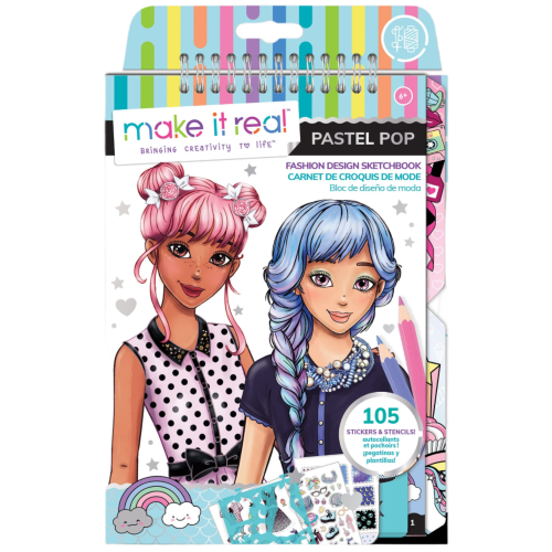 Sketchbook - Make it Real Fashion Design Pastel Pop