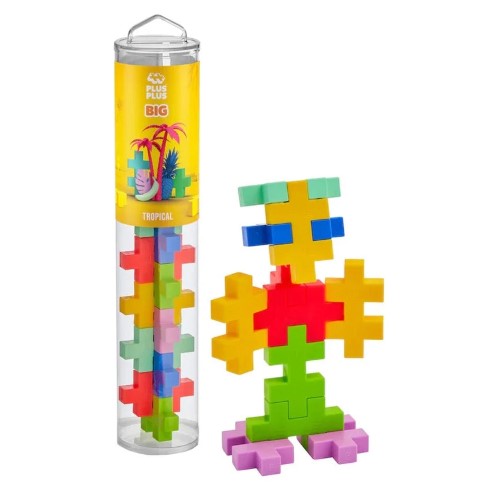 Puzzle - Plus Plus Big Tropical Mix - 15pc Tube