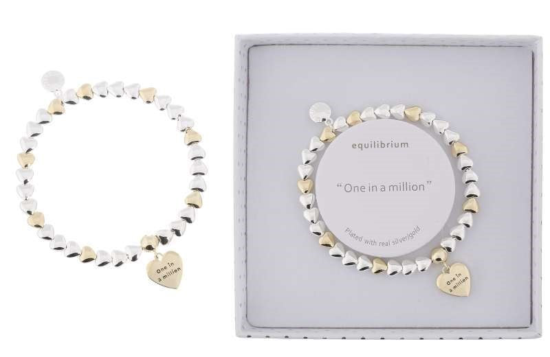 Bracelet 0. Equilibrium Heart Galore 2 Tone Friends
