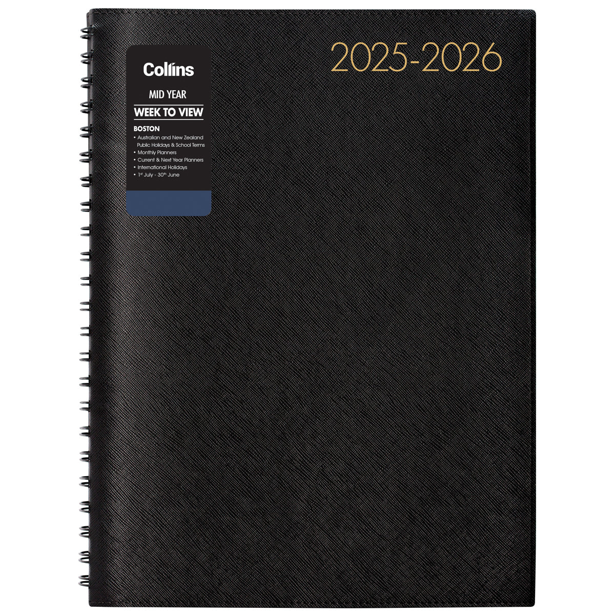 Collins Diary Mid Year Boston A43 Week To View 2025/2026
