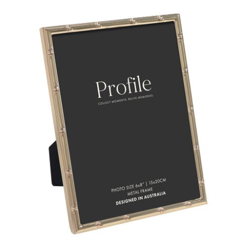 Bamboo Rose Gold Metal Photo Frame - Type 1