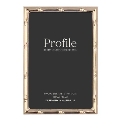 Bamboo Rose Gold Metal Photo Frame - Type 2