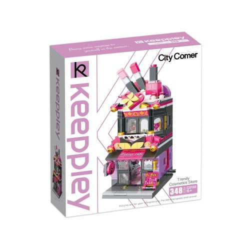 Building Block Set - Keeppley City Corner Trendy Cosmetics Store
