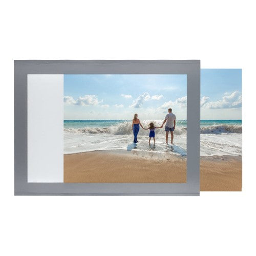 Magnetic Fridge Frame Photo Pocket (Silver) - 5x7in - Type 1