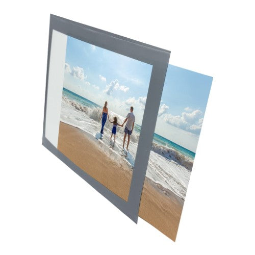 Magnetic Fridge Frame Photo Pocket (Silver) - 5x7in - Type 1