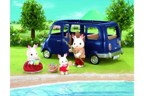 Sylvanian Families Play Set - Family Seven Seater Van Left Hand Drive