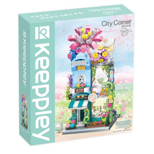 Building Block Set - Keeppley City Corner Greenness Flower Store