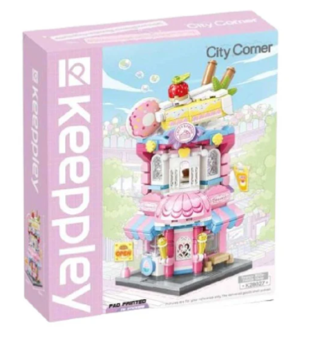 Building Block Set - Keeppley City Corner Sugary Mille-feuille Shop