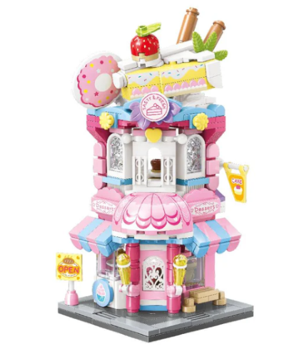 Building Block Set - Keeppley City Corner Sugary Mille-feuille Shop