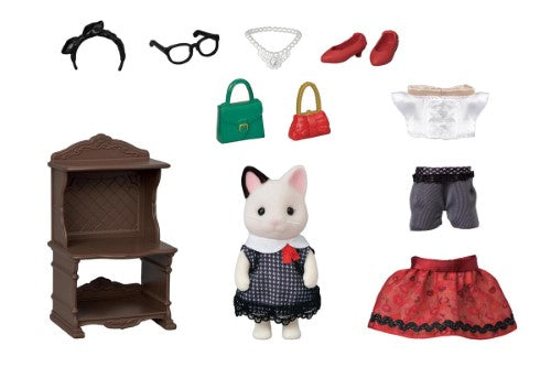 Sylvanian Families Fashion Play Set - Town Girl Series Tuxedo Cat