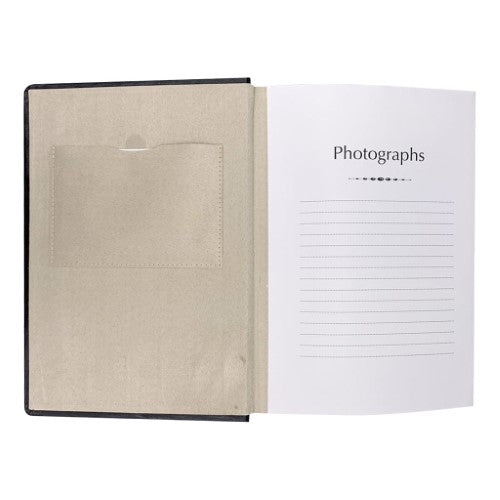 Prestige Black Leather Slip-in Photo Album 300 Photos