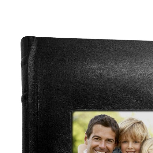 Prestige Black Leather Slip-in Photo Album 300 Photos