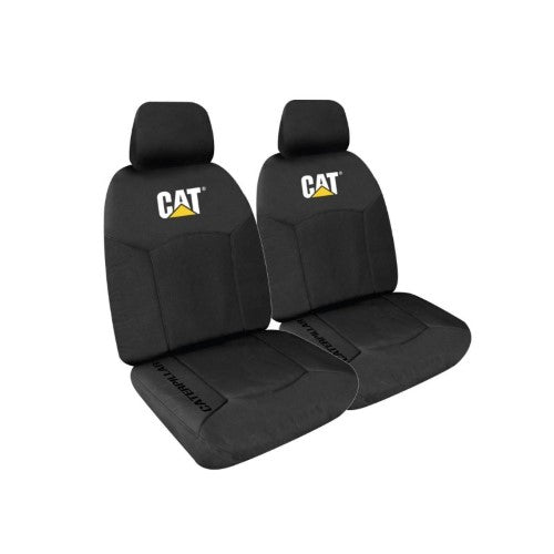 Canvas Icon Boxed Seat Cover Black Size 30 - CATERPILLAR
